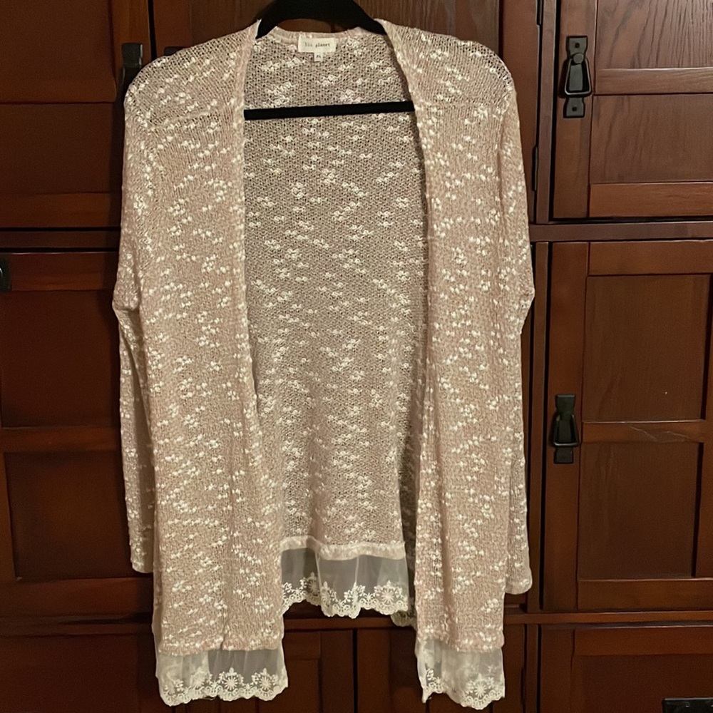 đ»NWT Blu Planet Lace Knit Cardigan Sweater - Picture 4 of 11